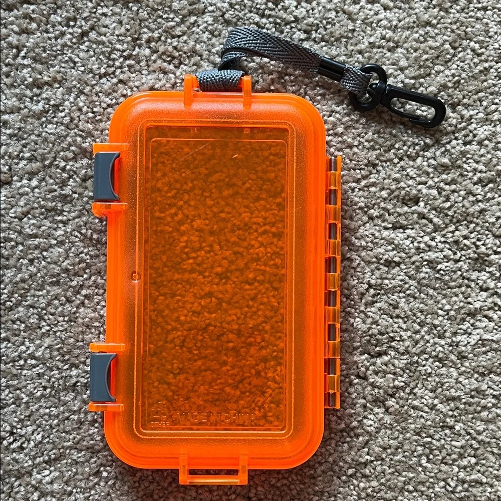 Orange Waterproof Protective Phone Case with Strap (Outdoor Products)